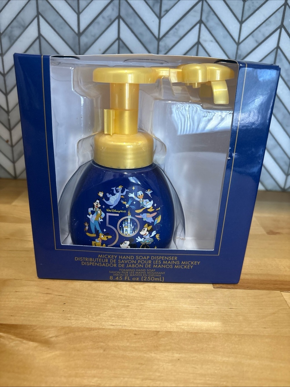 Walt Disney World 50th Anniversary  Mickey Mouse   Hand Soap Dispenser NEW WDW